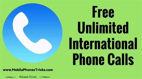 free unlimited international call.